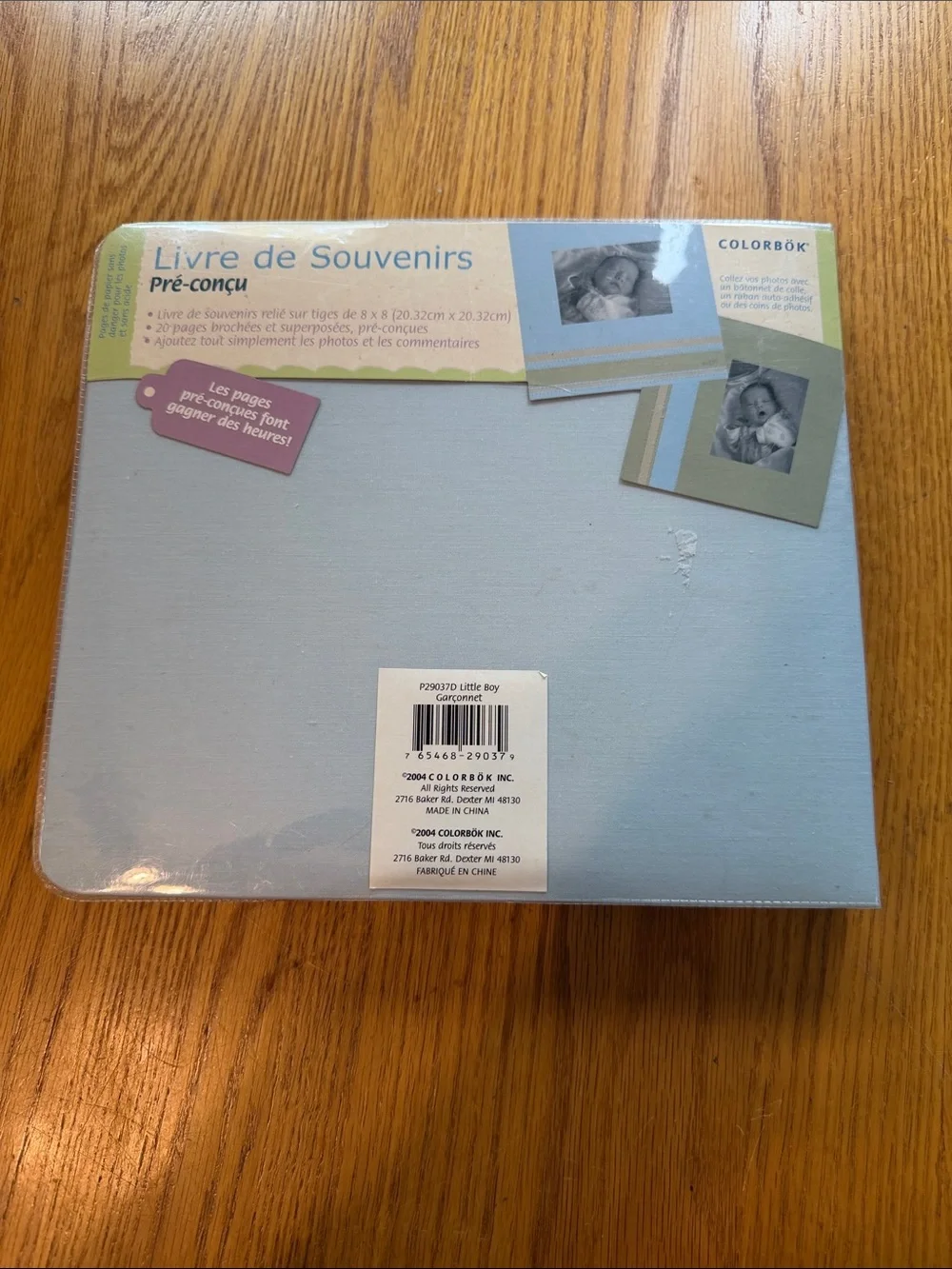 Memory Book Photo Album for Kids - Light Blue